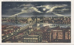 New-york City : Brooklyn Bridge At Night. - Brooklyn
