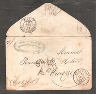 Enveloppe  De BEAUGENCY   LOIRET    1851 + Taxe 25 - Otros & Sin Clasificación