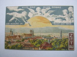 ZITTAU , Sängerfest   , Seltene Karte  Um 1914 Mit Marke + Sonder-Stempel - Zittau