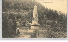 CPA Brouvelieures (88) Monument Commémoratif Bataillon Bourras (animée) Ecrite En 1915? - Brouvelieures