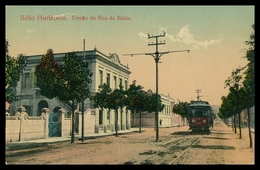 MINAS GERAIS - BELO HORIZONTE - ELECTRICOS - Trecho Da Rua Da Bahia. ( Ed. Da Casa Abilio) Carte Postale - Belo Horizonte