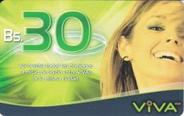 TARJETA DE BOLIVIA DE Bs30  DE VIVA (MUJER-WOMAN) - Bolivien