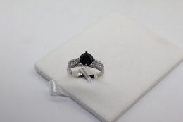 A60032/1 - Anello Solitario Con Zircone Austriaco. Misura 7 - Rings