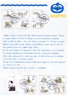 ✅ Très Rare Car Perso : " SOURIRES DE SERGE BLOCH " Sur Document A4 1er Jour De 2010 N° YT Adh 473 à 484 - Stripsverhalen