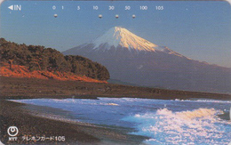 Télécarte Japon / NTT 111-030 - Montagne MONT FUJI -  Mountain Japan Phonecard - Berg Telefonkarte - 357 - Landschaften