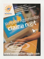 MONTPELLIER Carte Postale Publicitaire AGGLOMERATION EN CHIFFRES CLAIR ET NET - Inauguraciones