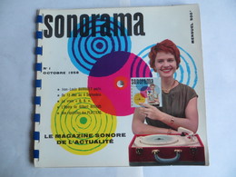 Le Magazine Sonore De L'actualité SONORAMA - N 1 Octobre 1958 De Gaulle Voir Tout Le Programme Ci Dessous - Formats Spéciaux