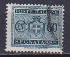 REGNO D'ITALIA LUOGOTENENZA 1945 SEGNATASSE STEMMA SENZA FASCI SENZA FILIGRANA UNIF. 80 USATO  VF - Postage Due