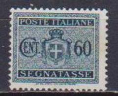 REGNO D'ITALIA LUOGOTENENZA 1945 SEGNATASSE STEMMA SENZA FASCI  SENZA FILIGRANA UNIF. 80 MLH  VF - Postage Due