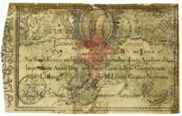 PORTUGAL - APÓLICE 10$000 - 10.000 RÉIS - 1798/9 ( 1826 ) - P 28 - D. PEDRO IV - WAR OF THE TWO BROTHERS - Portogallo