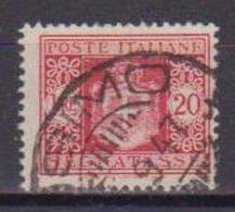 REGNO D'ITALIA LUOGOTENENZA 1945 SEGNATASSE STEMMA SENZA FASC IFIL.RUOTA  SASS. 96 USATO VF - Segnatasse