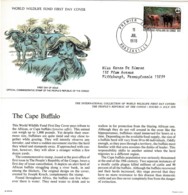 Congo 1978 The Cape Buffalo WWF FDC - FDC