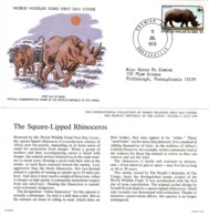 Congo 1978 The Square-Lipped Rhinoceros WWF FDC - FDC