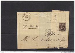 GRECE 1879, 30 Lepta Seul Sur Lettre Vers La BELGIQUE . (3CF219) - Briefe U. Dokumente