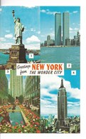 NEW YORK CITY 4 Vues /  Petite CPA MULTIVES - 4 -   N° 446  NEUVE /  TBE - Multi-vues, Vues Panoramiques