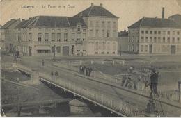 Lokeren.   -   Le Pont Et Le Quai.  (met Kreuk)   -   Café De La Durme - Lokeren