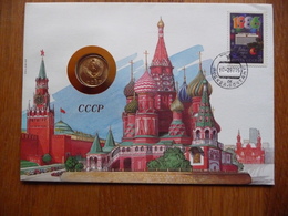 (2) CCCP RUSLAND USSR COIN LETTER 1986 SEE SCAN. - Andere & Zonder Classificatie