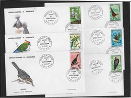 Thème Oiseaux - Nouvelle Calédonie N°345/350 - Enveloppe - Autres & Non Classés