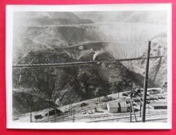 USA Photo Utah Rail Train Copper Mine De Cuivre 1940-1958 éditeur USIS Services Américains D'Information 18x24 Cms - Trains