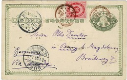 1898, Stationary 2 Sen And 2 S. , Picture ,  A2820 - Brieven En Documenten