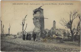 59  Deulemont Apres La Guerre  Les Ruines De L'hospice Un Poste D'observation - Otros Municipios