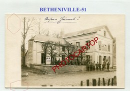 BETHENIVILLE-CARTE PHOTO Allemande-Guerre 14-18-1WK-France-51- - Bétheniville