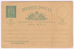 Angra, 1892/5, # 4, Bilhete Postal Com Resposta Paga - Angra
