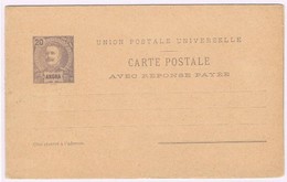 Angra, 1897, # 11, Bilhete Postal Com Resposta Paga - Angra
