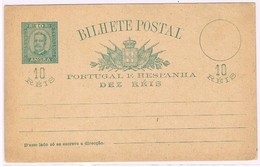 Angra, 1892/5, # 1, Bilhete Postal - Angra