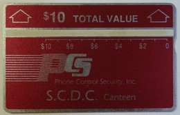 USA - L&G - PCS - Prison Card - $10 - Specimen - R - [1] Hologrammkarten (Landis & Gyr)