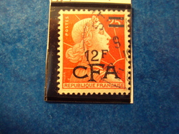 CFA-1949-52 - Oblitéré N°337 A     "  Marianne De MULLER 12 F  Rouge   "     Net  0.30 - Used Stamps