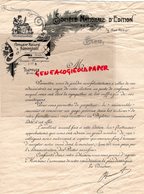 75- PARIS- RARE LETTRE SOCIETE NATIONALE EDITION-ANNUAIRE NATIONAL ADMINISTRATIF-27 RUE TURGOT-72 RUE RODIER-IMPRIMERIE - Stamperia & Cartoleria