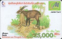 Laos - LTC - M-Phone - Animals, Saola, Exp.31.12.2006, Remote Mem. 25.000₭, Used - Laos