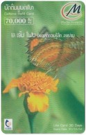 Laos - LTC - M-Phone - Butterfly #2, Exp.31.12.2004, Remote Mem. 70.000₭, Used - Laos