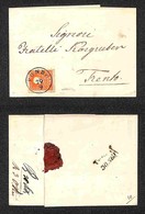 Territori Italiani D'Austria - Fondo (P.ti 3) - 5 Kreuzer (14) Su Parte Di Lettera Per Trento - Sonstige & Ohne Zuordnung