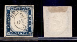 Sardegna - 1857 - 20 Cent (15Aa) Usato - Andere & Zonder Classificatie