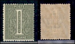 Regno - 1876 - 1 Cent Cifra (T14) - Gomma Integra (12) - Sonstige & Ohne Zuordnung