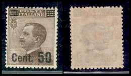 Regno - 1923 - 50 Cent Su 40 (139) - Gomma Integra (20+) - Sonstige & Ohne Zuordnung