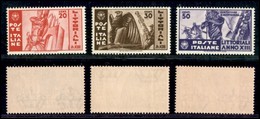 Regno - 1935 - Littorali (377/379) - Serie Completa - Gomma Integra (25) - Altri & Non Classificati