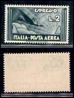 Regno - Posta Aerea - 1933 - 2 Lire Espresso Aereo (44 Aerea) - Gomma Integra (15) - Sonstige & Ohne Zuordnung