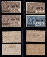 Regno - Posta Pneumatica - 1924/1925 - Soprastampati (4/7) - Serie Completa - Gomma Originale (48) - Sonstige & Ohne Zuordnung