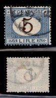 Regno - Segnatasse - 1874 - 5 Lire (13) Usato (45) - Otros & Sin Clasificación