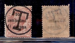 Trentino-Alto Adige - Bolzano 3 - 1919 - T Su 10 Cent Su 10 (110) - Gomma Integra - Angolo Arrotondato - Sonstige & Ohne Zuordnung