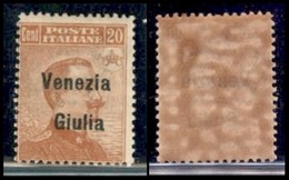 Venezia Giulia - 1918 - 20 Cent Michetti (23) - Gomma Integra (50) - Altri & Non Classificati