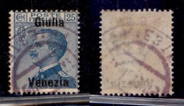 Venezia Giulia - 1918 - 25 Cent (24d) Usato - Giulia Venezia - Sonstige & Ohne Zuordnung
