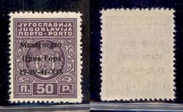 Montenegro - Segnatasse - 1941 - 50 Para (1ga) - Errore X1X - Gomma Originale - Sonstige & Ohne Zuordnung