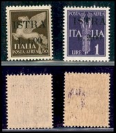 Occupazione Jugoslava - Istria - 1945 - 1 Lira Su 50 Cent + 2 Lire Su 1 (35/36) - 2 Valori - Gomma Originale Con Aderenz - Sonstige & Ohne Zuordnung