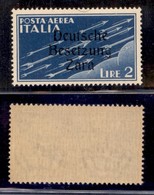 Occupazione Tedesca - Zara - Posta Aerea - 1943 - 2 Lire (6) - Gomma Integra (80) - Sonstige & Ohne Zuordnung