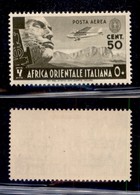 Africa Orientale Italiana - Posta Aerea - 1938 - 50 Cent (2) - Gomma Originale (110) - Sonstige & Ohne Zuordnung