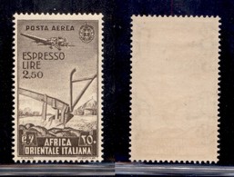 Africa Orientale Italiana - Espressi - 1938 - 2 .50 Lire (13) - Gomma Integra (62+) - Other & Unclassified